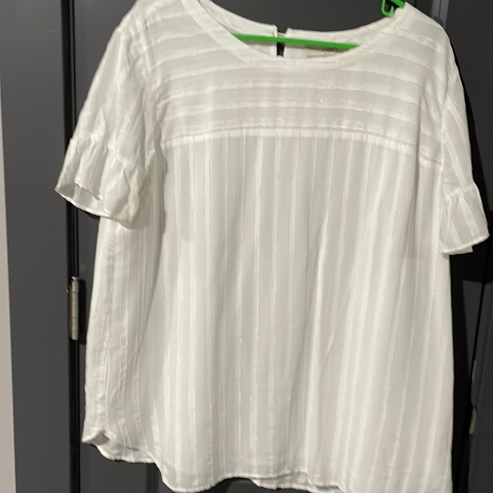 Loft blouse worn white